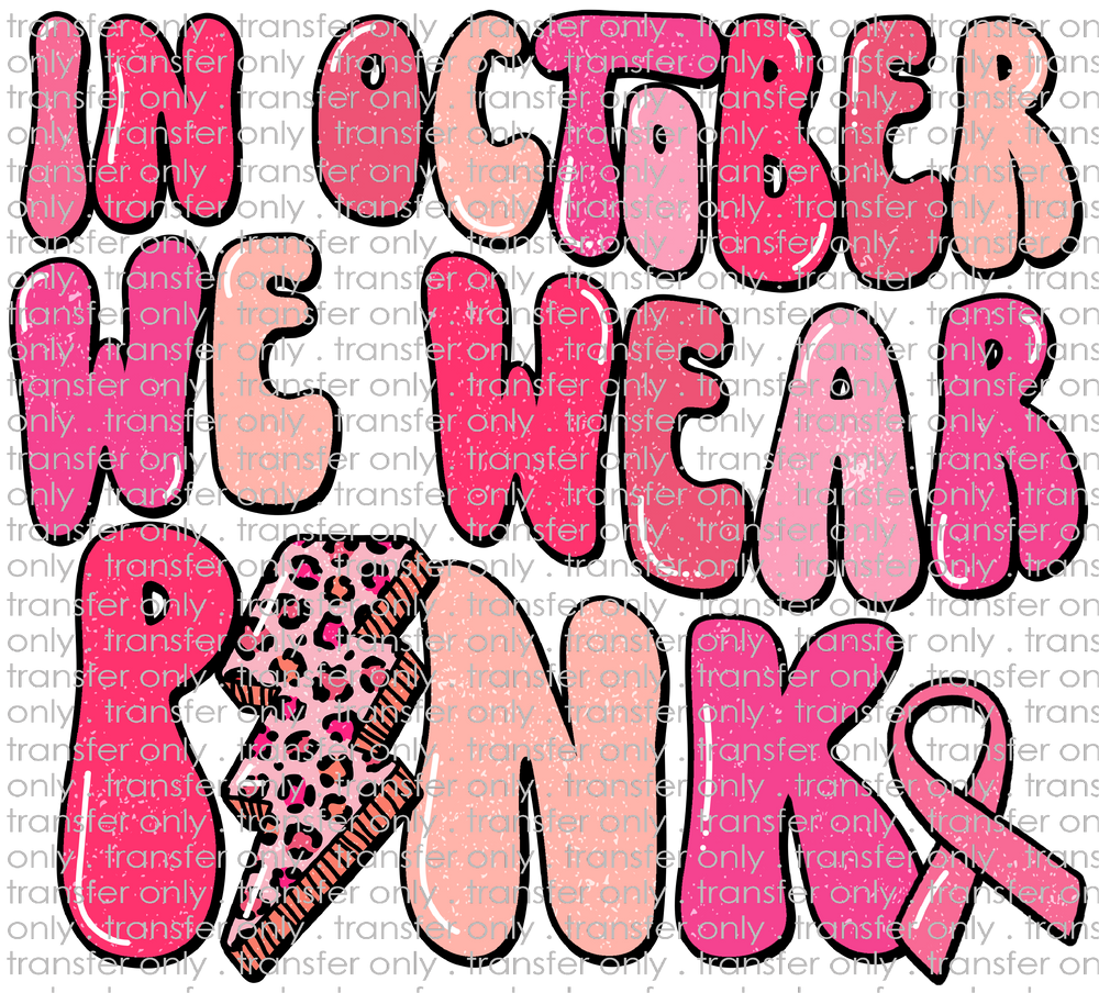 AWR 182 October We Wear Pink Lightingbolt
