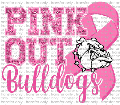 AWR 259 Pink Out Bling Bulldogs