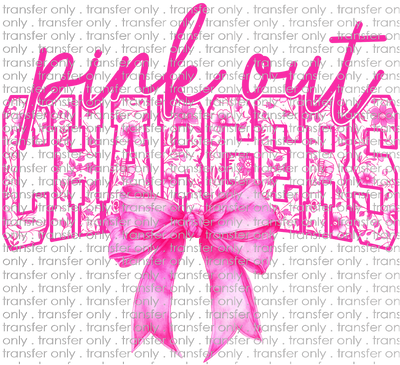 AWR 271 Pink Out Chargers With Bow