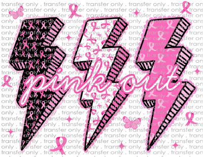 AWR 273 Pink Out Lightening Bolts