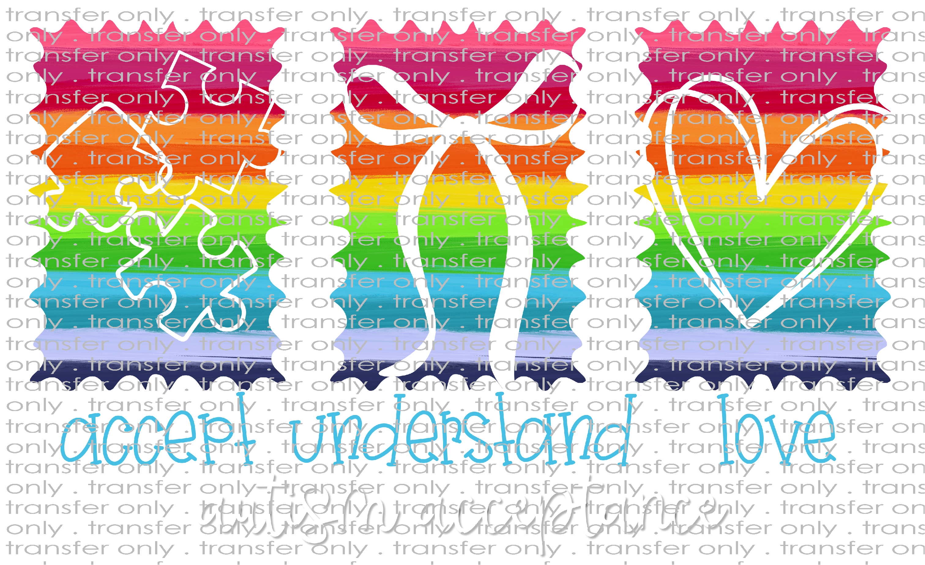 AWR 298 Autism Acceptance Trio – Taylored Vinyl