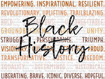 BH 151 Black History Power Words