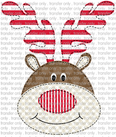 CHR 1018 Reindeer Boy Faux Applique