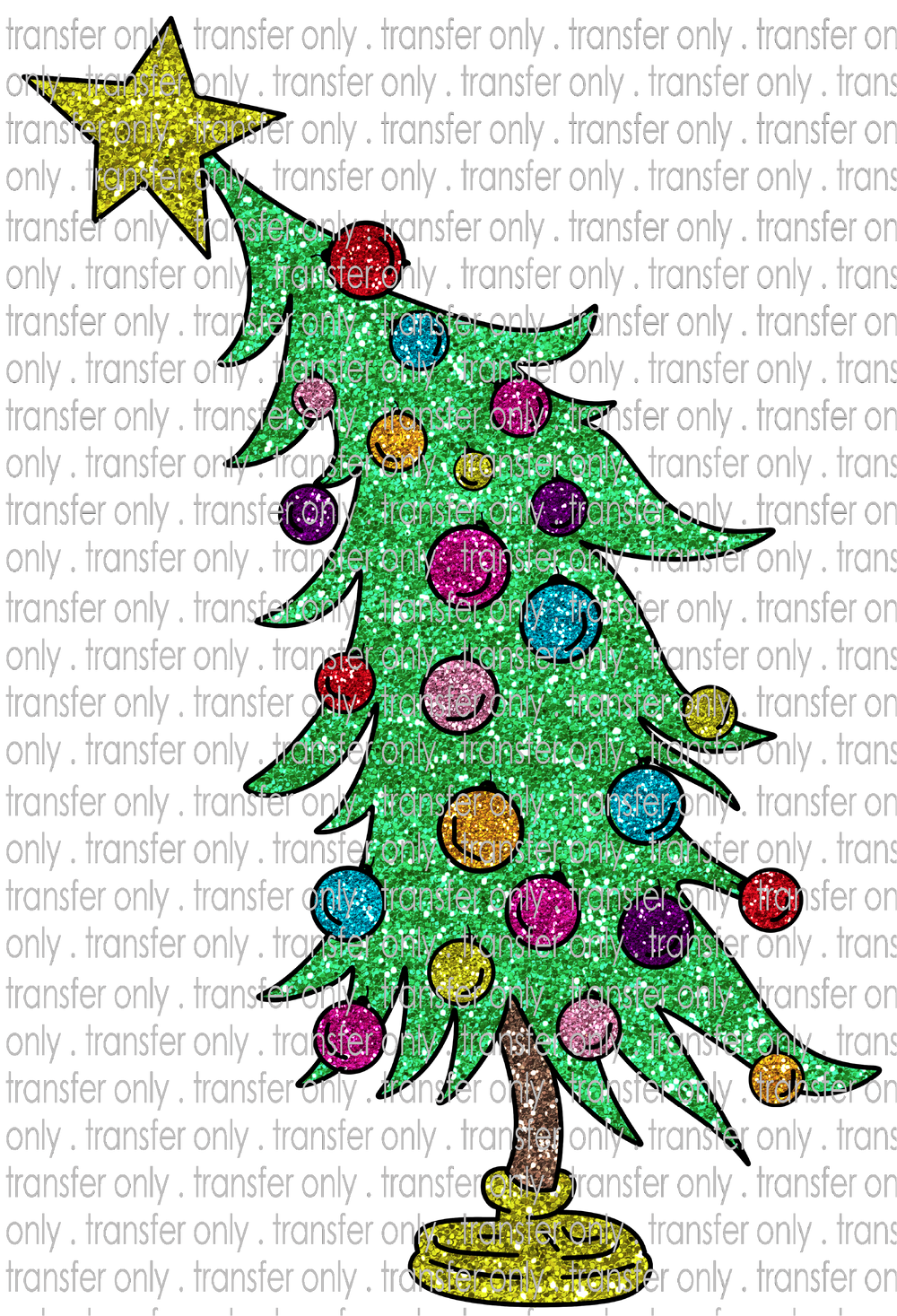 CHR 1041 Leaning Christmas Tree