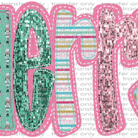 CHR 1048 Merry Pink and Teal