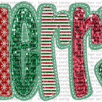 CHR 1049 Merry Faux App Red and Green