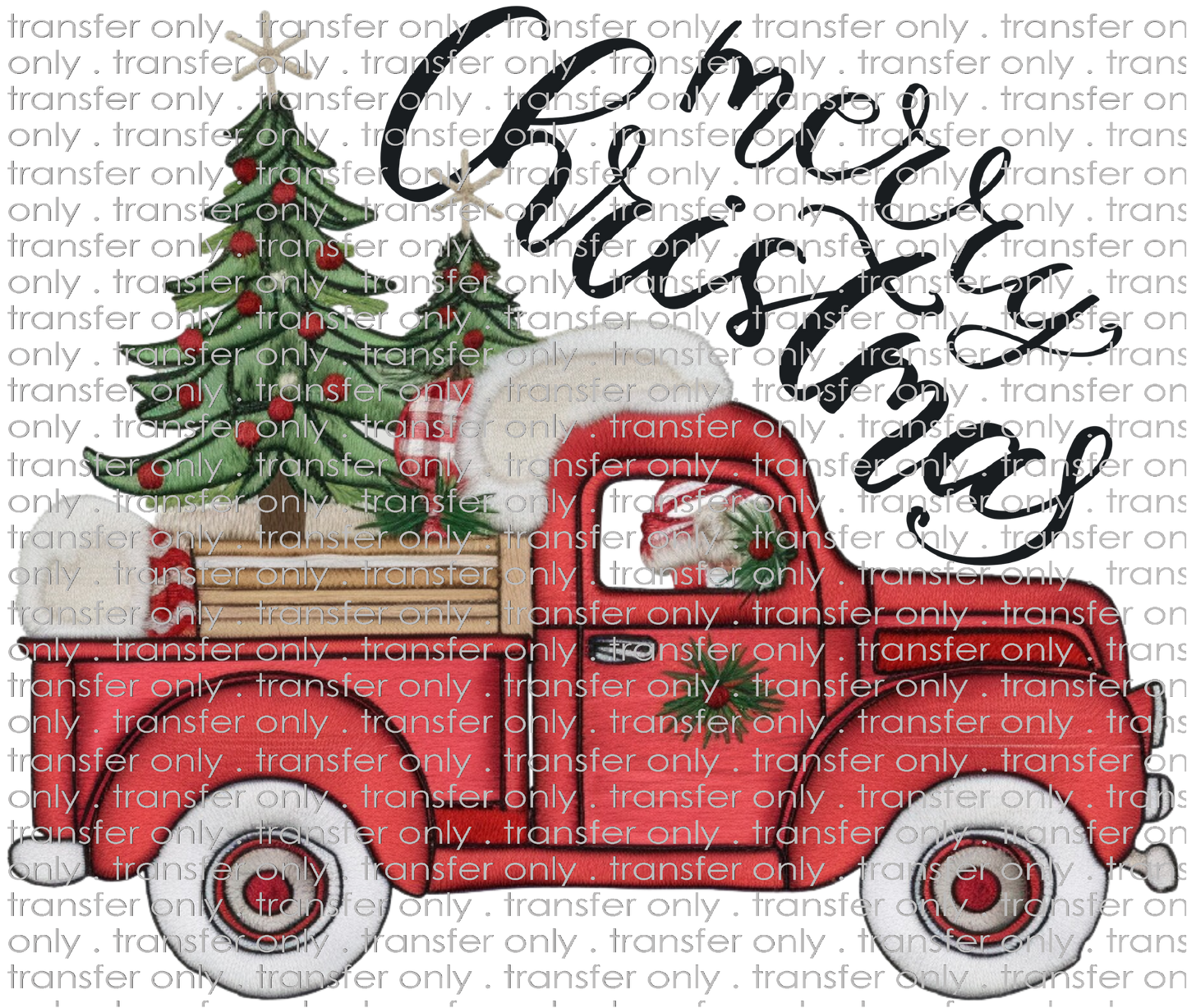 CHR 1069 Christmas Truck with Tree Merry Christmas