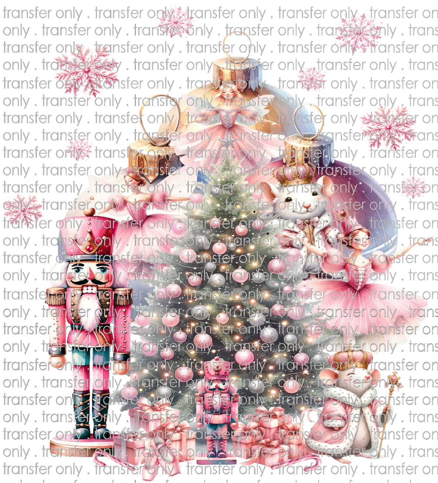 CHR 1111 Nutcracker Pink with Tree and Characters