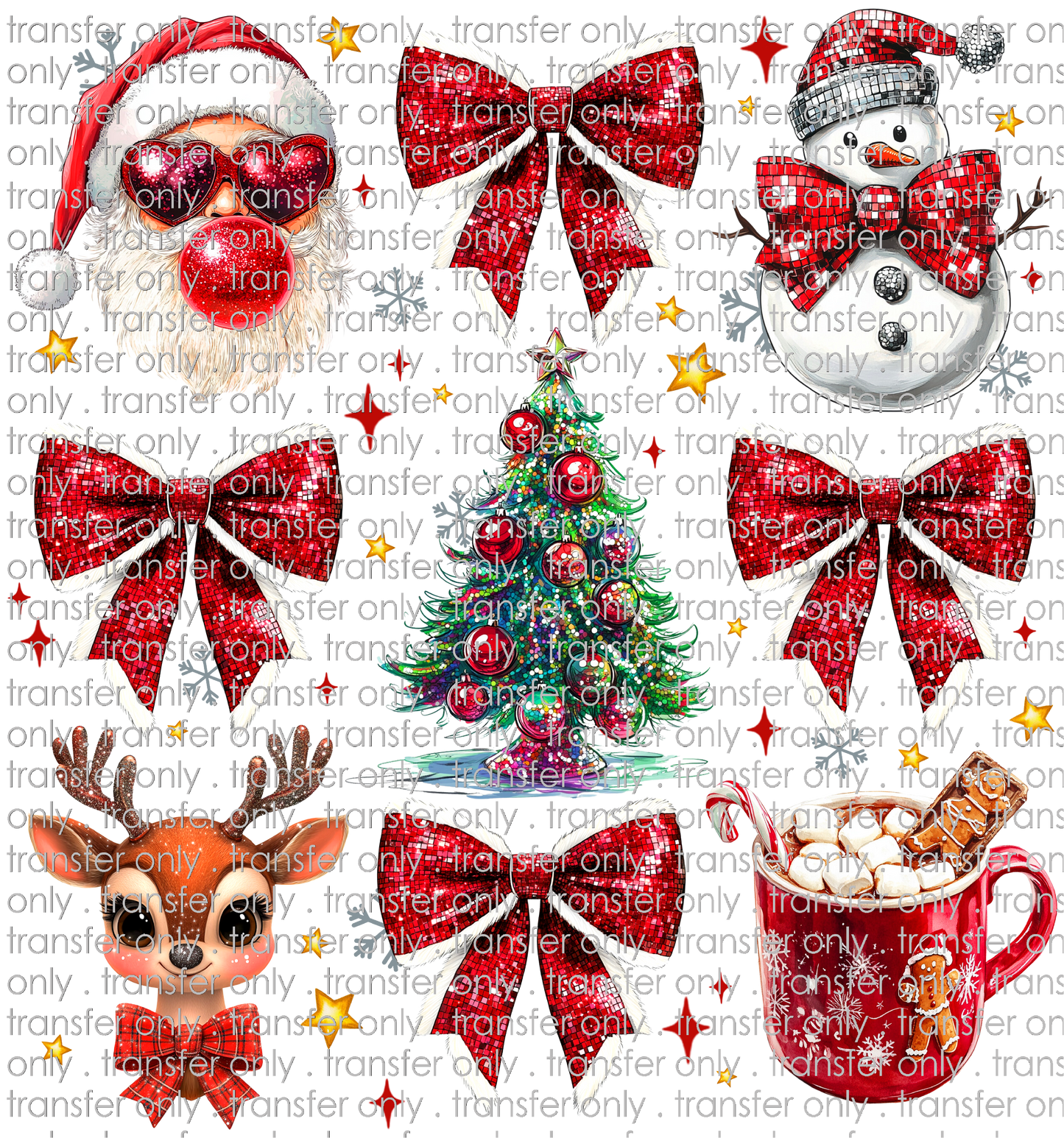 CHR 1137 Christmas Characters and Bows