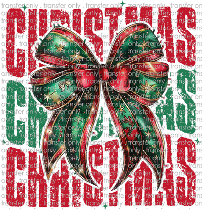 CHR 1158 Stacked Christmas With Bow