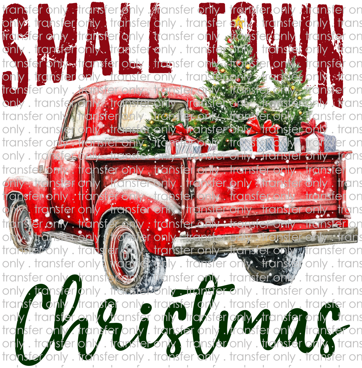 CHR 1216 Small Town Christmas Red Truck