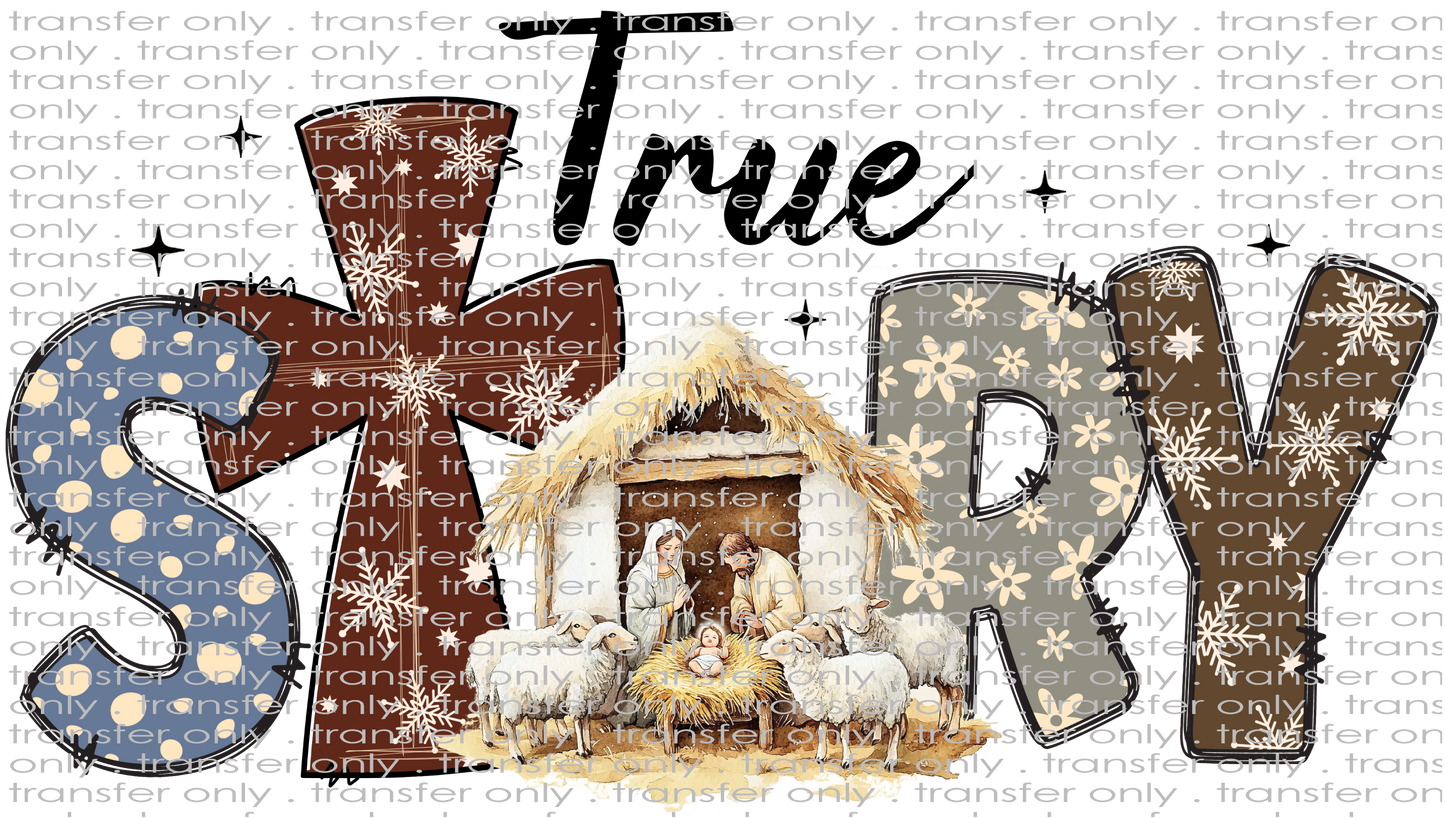 CHR 1222 True Story Nativity Scene