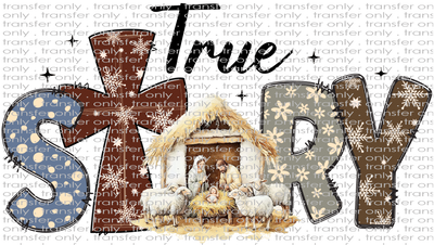 CHR 1222 True Story Nativity Scene