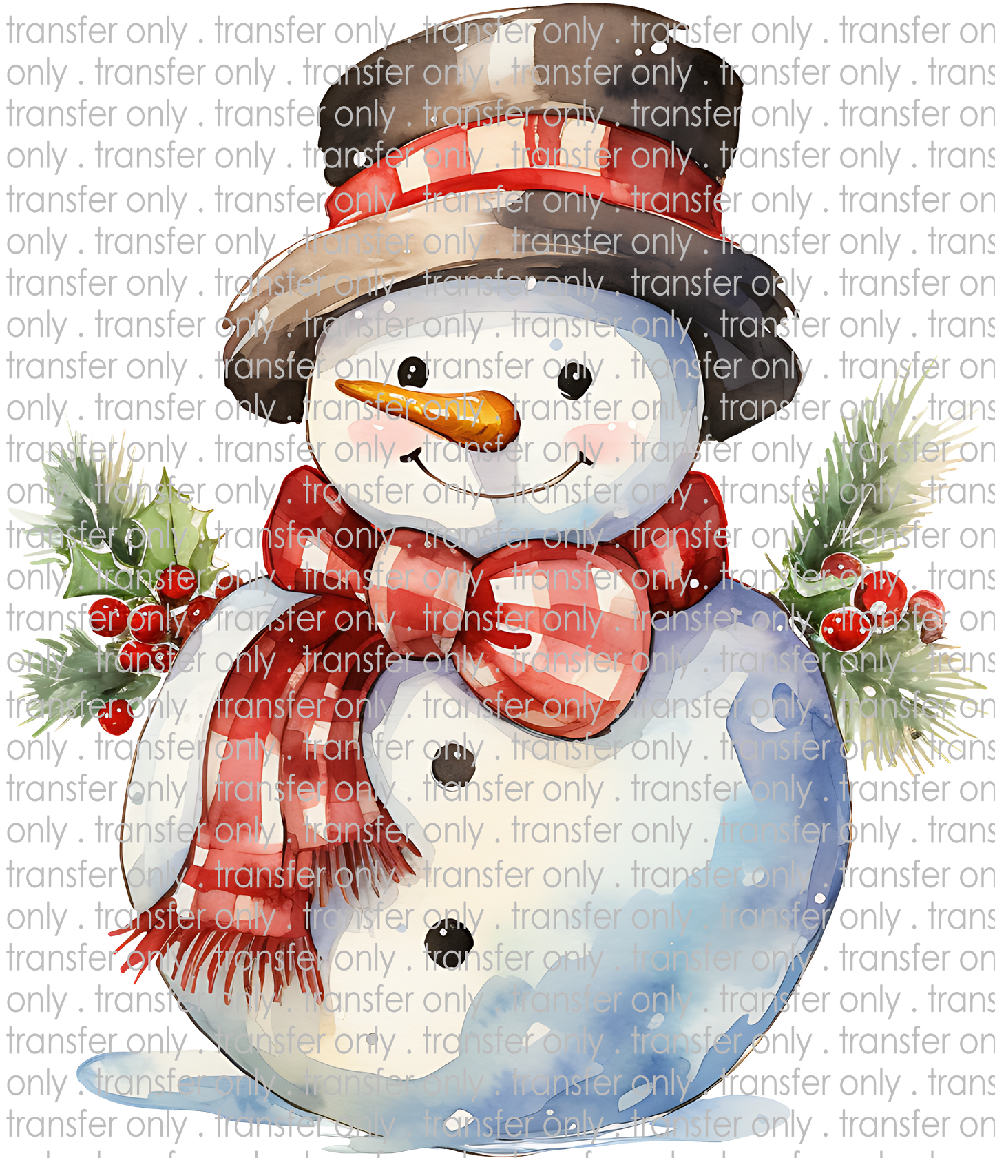 CHR 1231 Watercolor Snowman