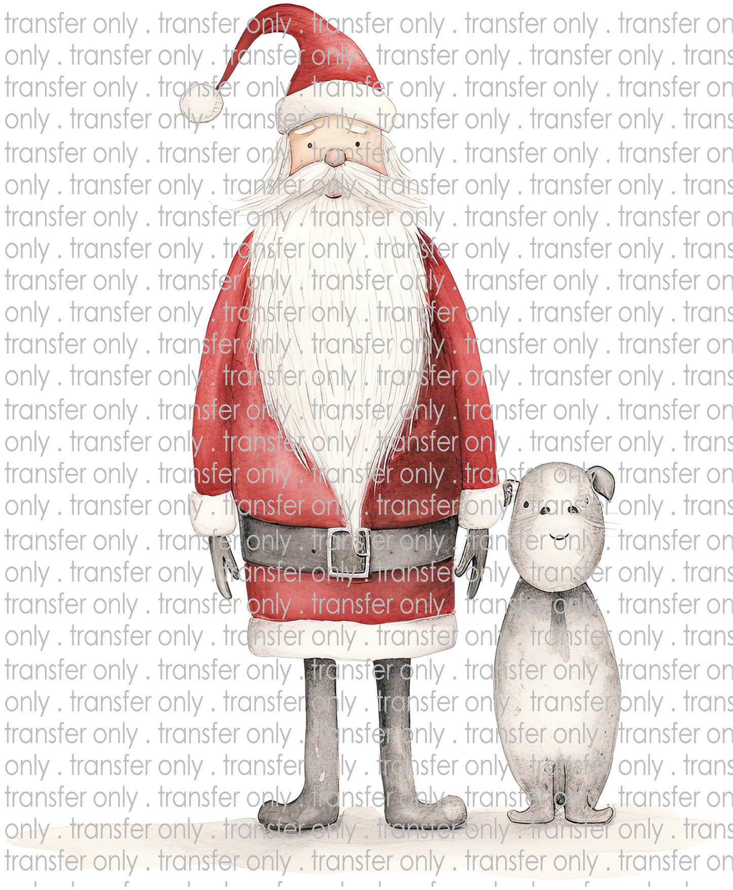 CHR 1233 Whimsical Santa and Bear