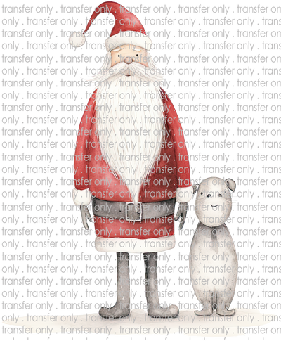 CHR 1233 Whimsical Santa and Bear