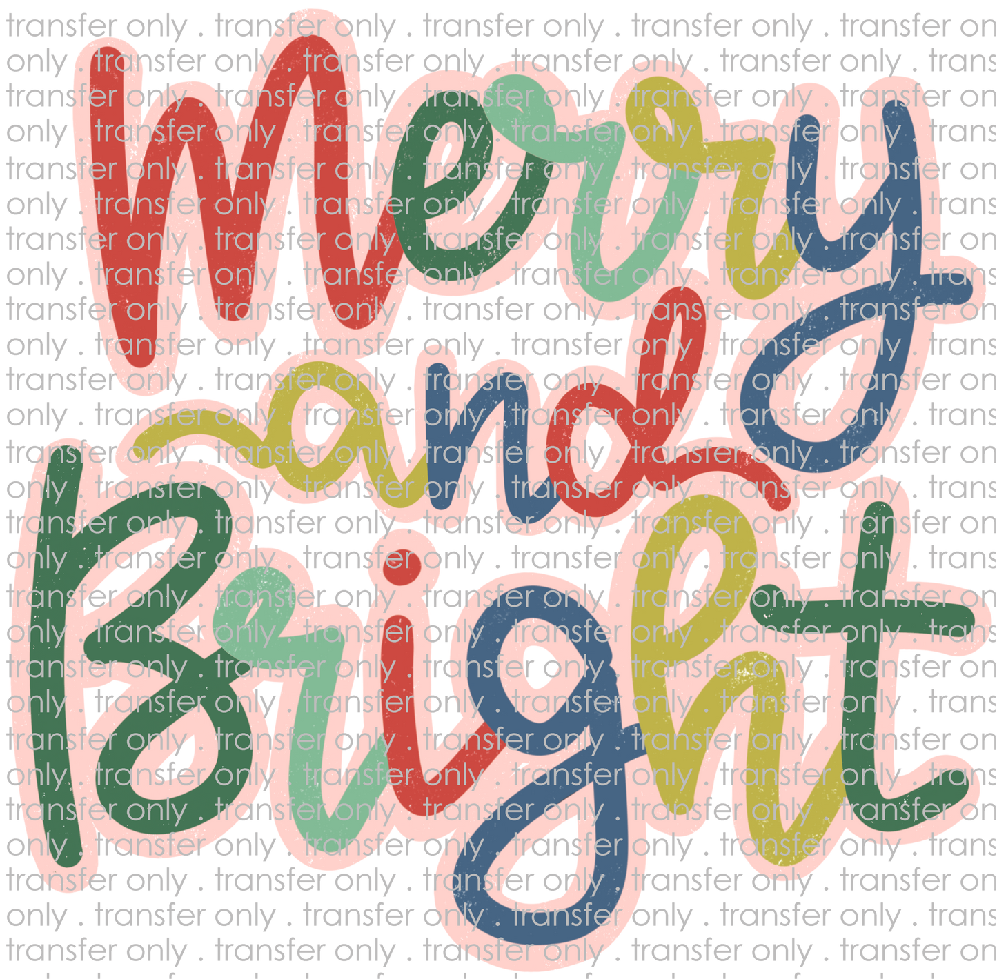 CHR 1240 Merry And Bright with Pink Offset