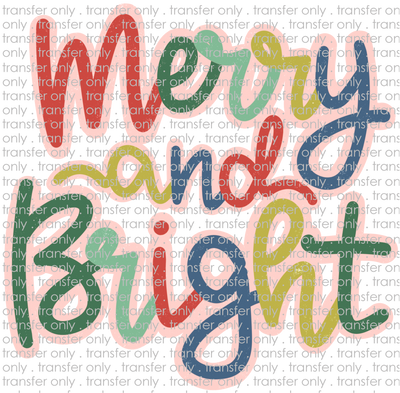 CHR 1240 Merry And Bright with Pink Offset