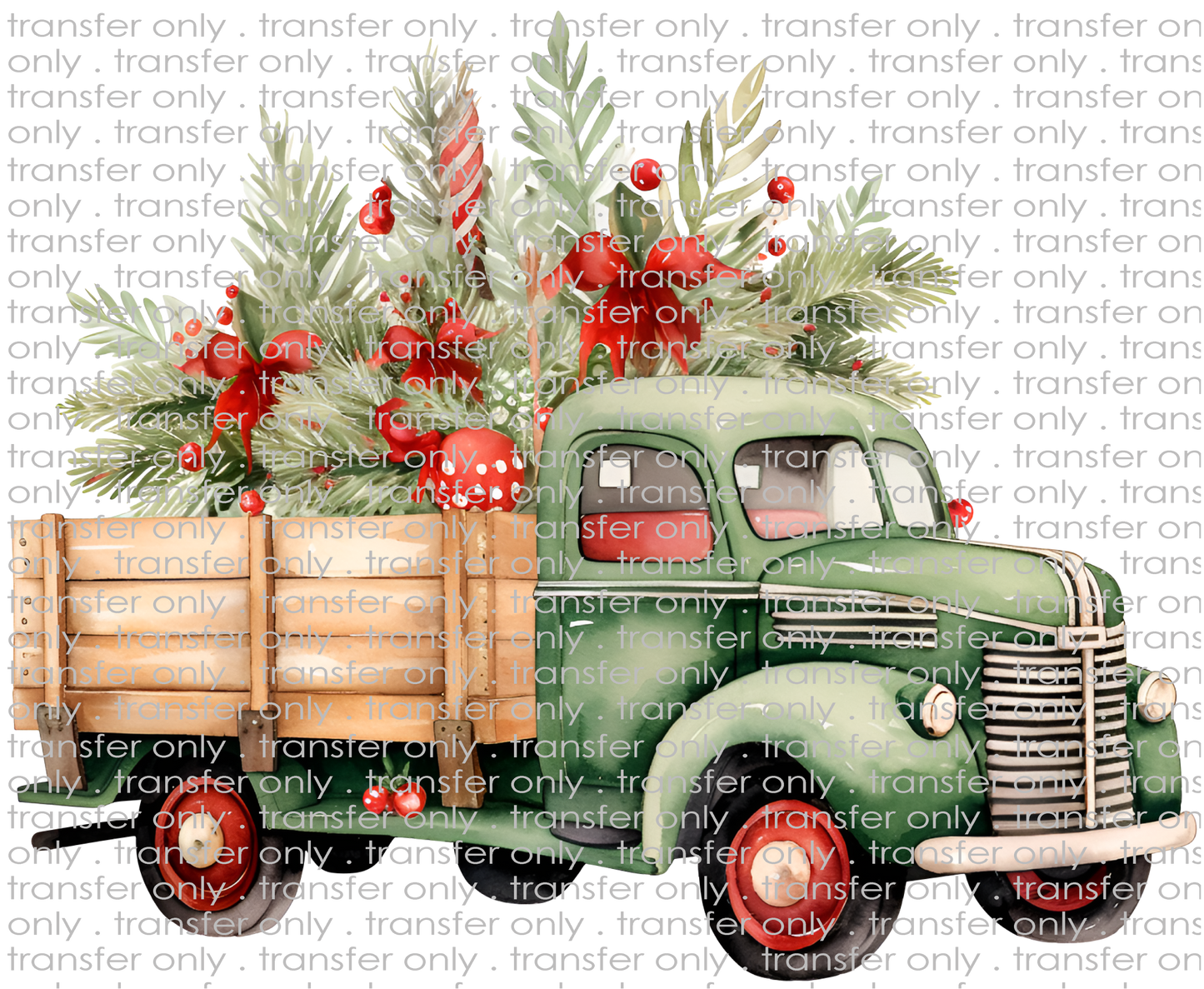 CHR 1258 Green Christmas Truck