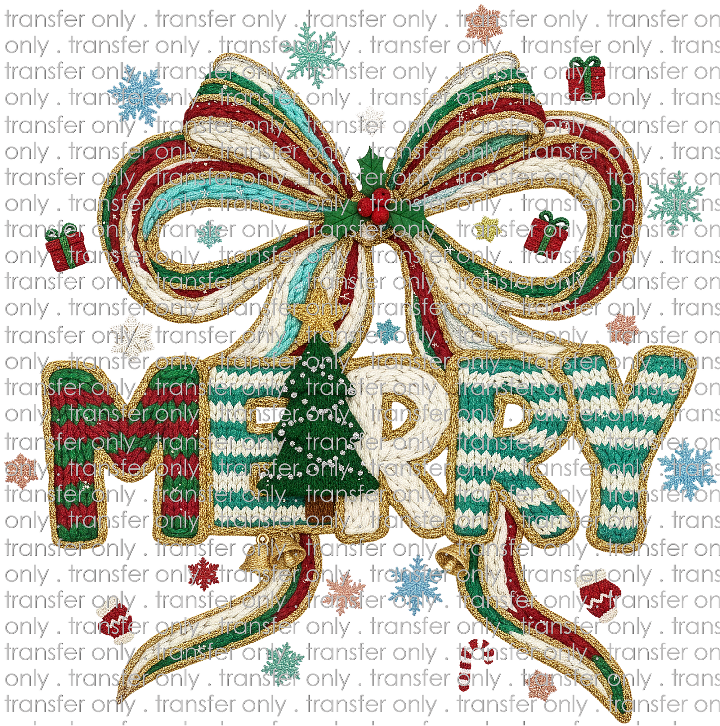 CHR 1282 Merry with Bow Crochet