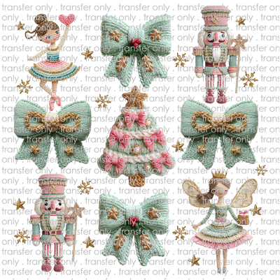 CHR 1290 Faux Crochet Bows and Nutcrackers