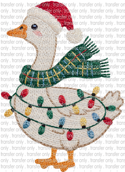 CHR 1301 Goose with Lights Latch Hook Yarn