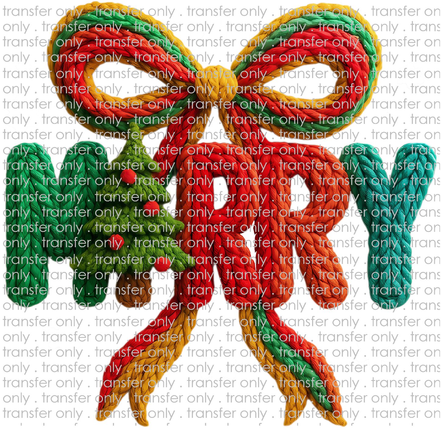 CHR 1307 Merry Big Bow and Christmas Tree