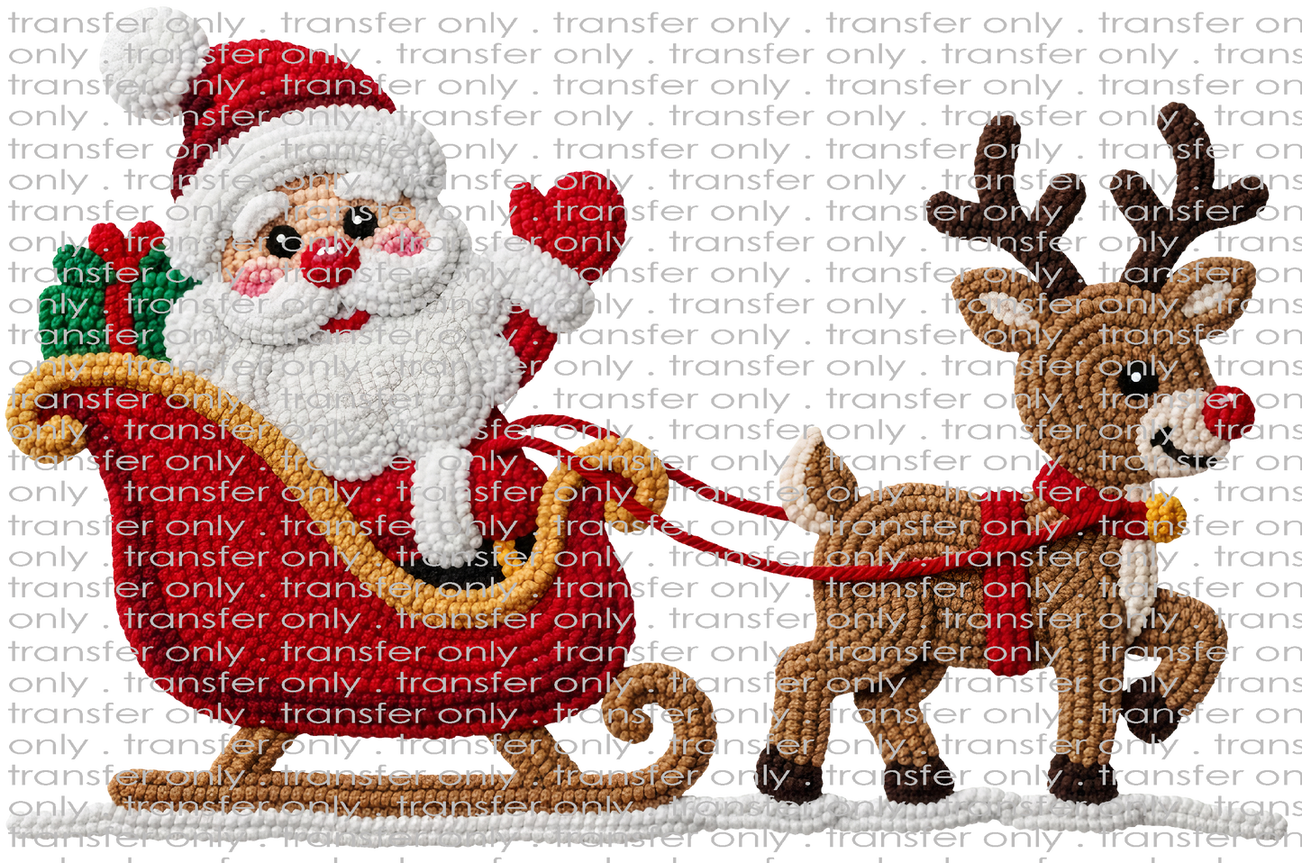 CHR 1314 Santa and Reindeer Cross Stitch