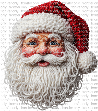 CHR 1331 Santa Face Faux Yarn