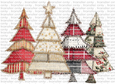 CHR 1351 Patchwork Christmas Trees