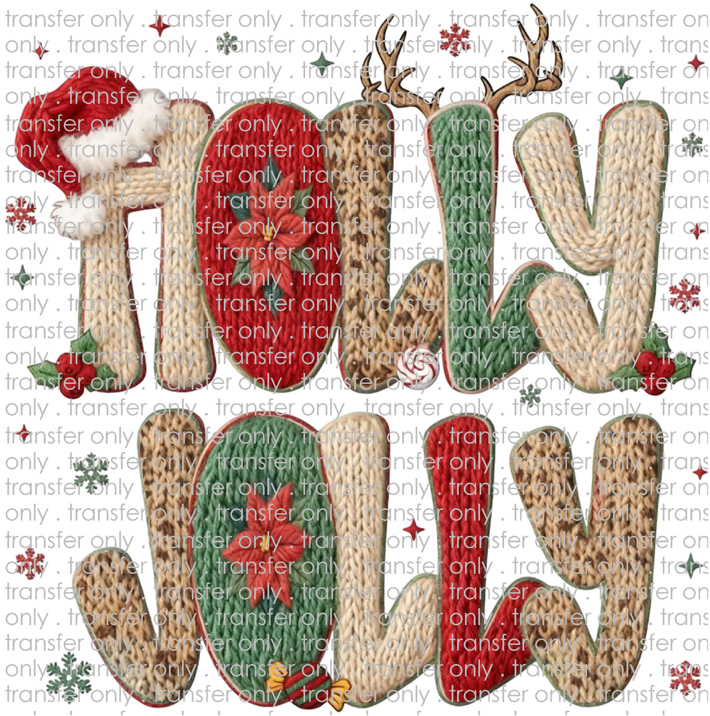 CHR 1360 Holly Jolly Faux Crochet