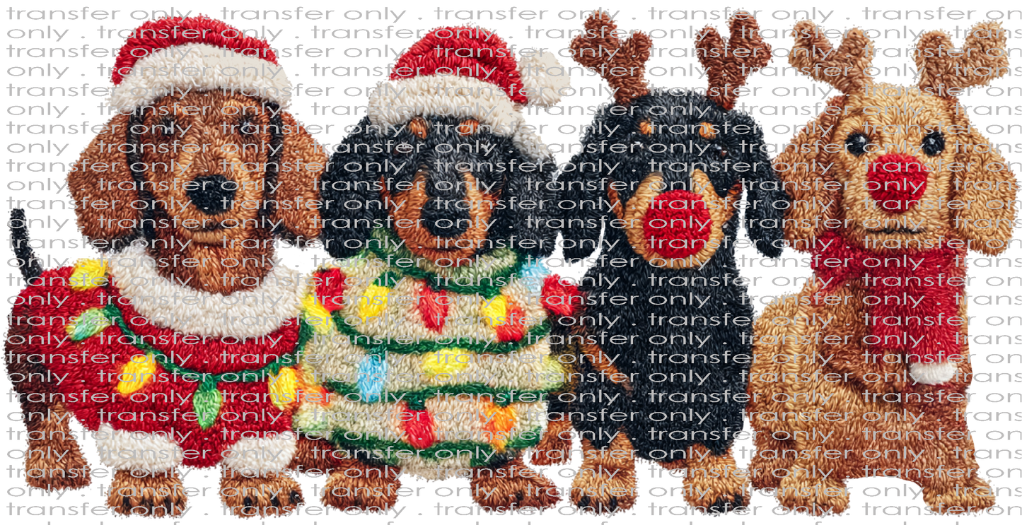 CHR 1362 Dachshund Christmas
