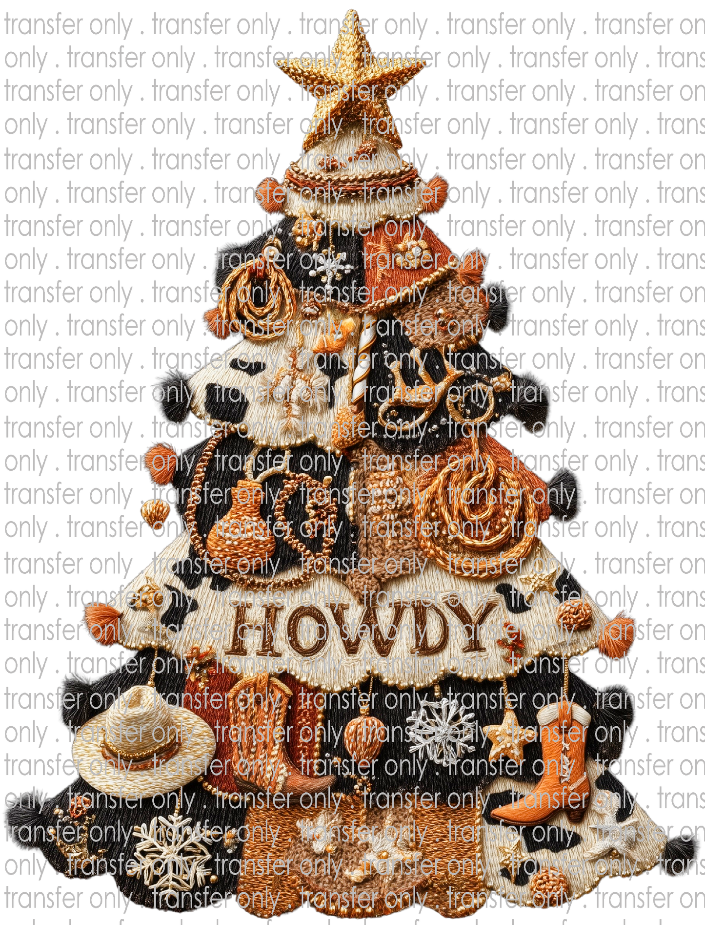 CHR 1365 Cowboy Christmas Tree