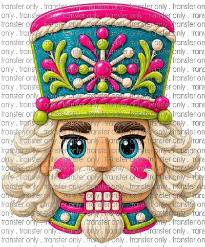 CHR 1367 Pink and Teal Nutcracker Head
