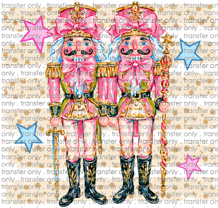 CHR 1369 Nutcracker with Tan Stripe and Polka Dots
