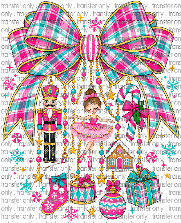 CHR 1390 Christmas Nutcracker Bow with Charms