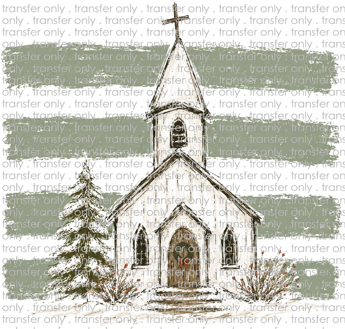 CHR 1404 Church with lines in Sage