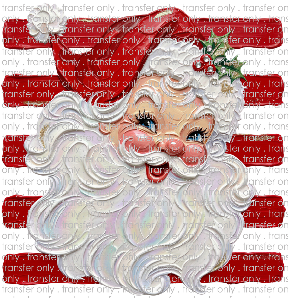 CHR 1433 Painted Santa with Stripes