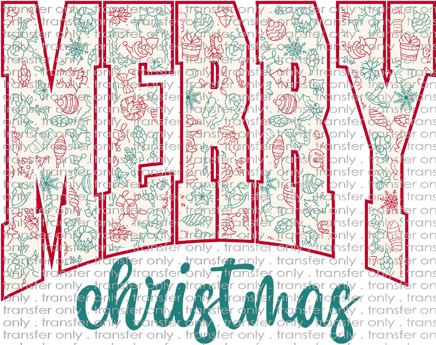 CHR 910 Merry Christmas Pattern