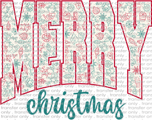 CHR 910 Merry Christmas Pattern