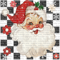 CHR 927 Santa Checkered Retro
