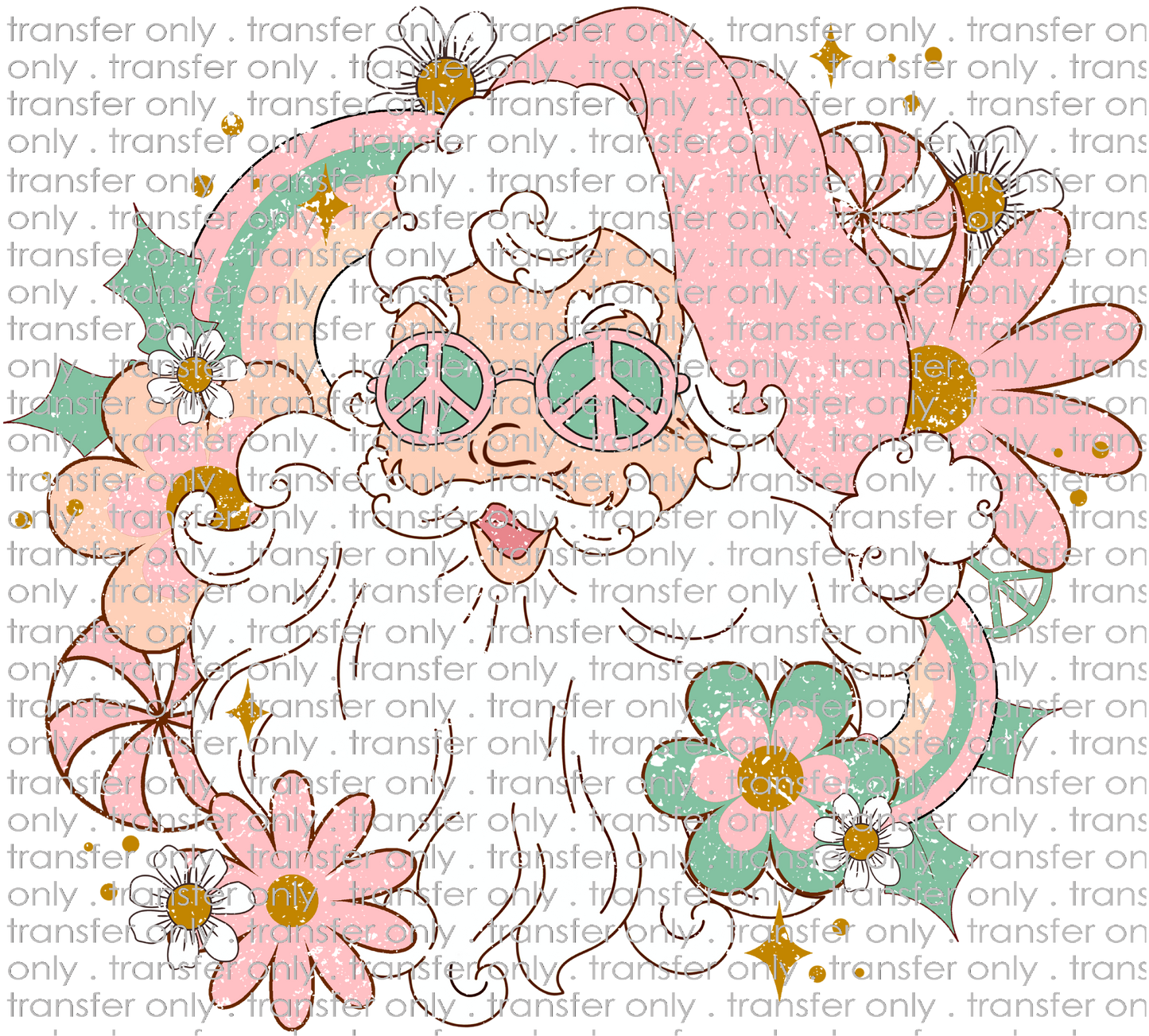 CHR 959 Hippie Santa Grunge Pink