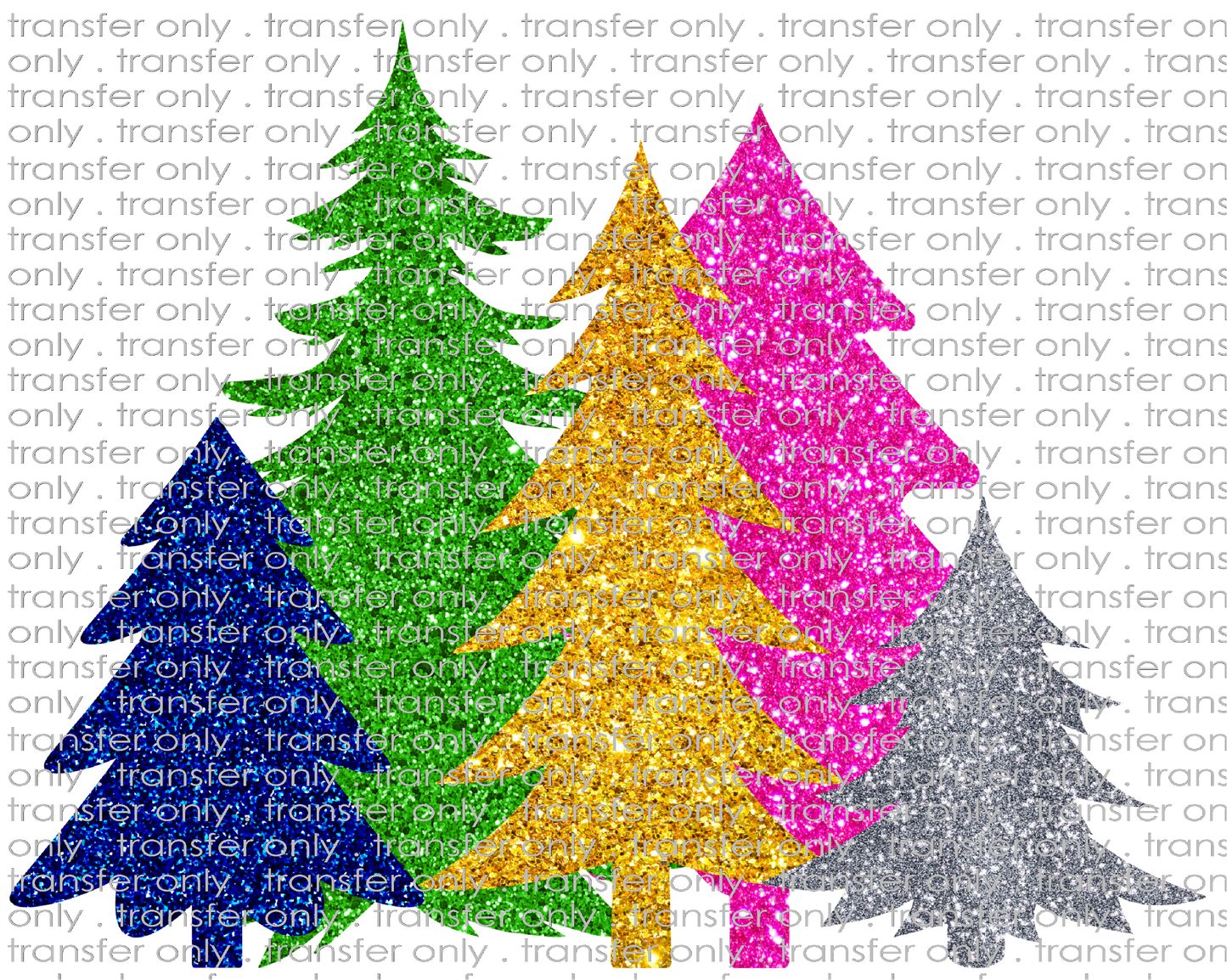 CHR 978 Faux Glitter Trees