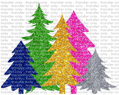 CHR 978 Faux Glitter Trees