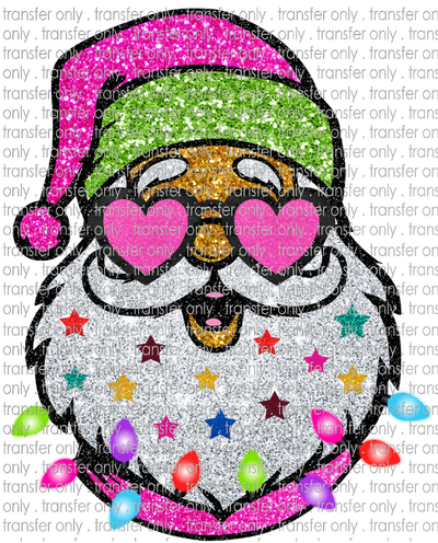 CHR 980 Santa with Sunglasses Faux Glitter