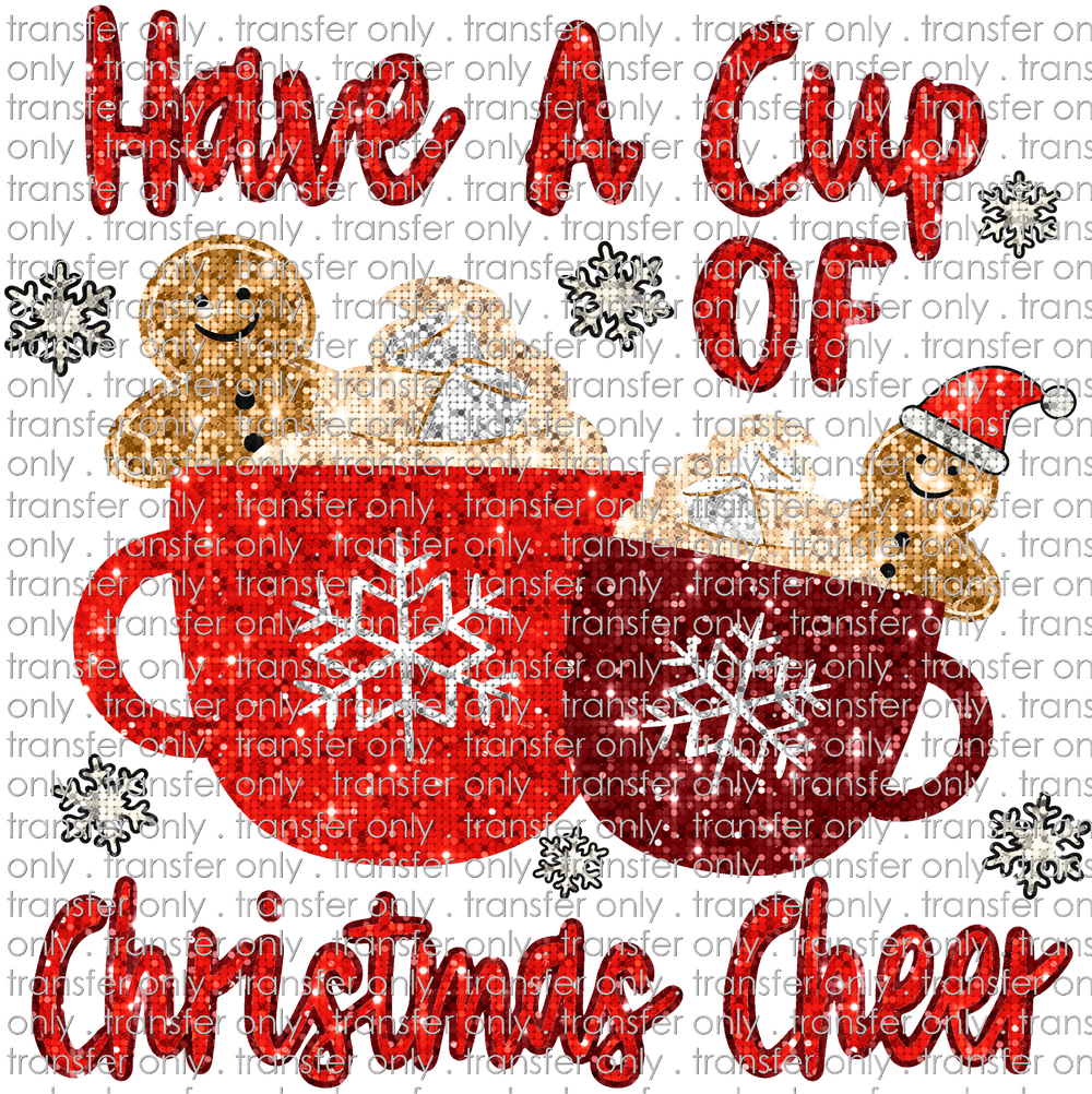 CHR 991 Cup of Christmas Cheer Faux Sequin