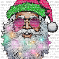 CHR 992 Cool Santa in Sunglasses Faux Glitter