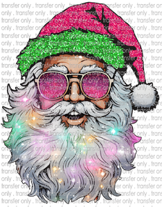 CHR 992 Cool Santa in Sunglasses Faux Glitter