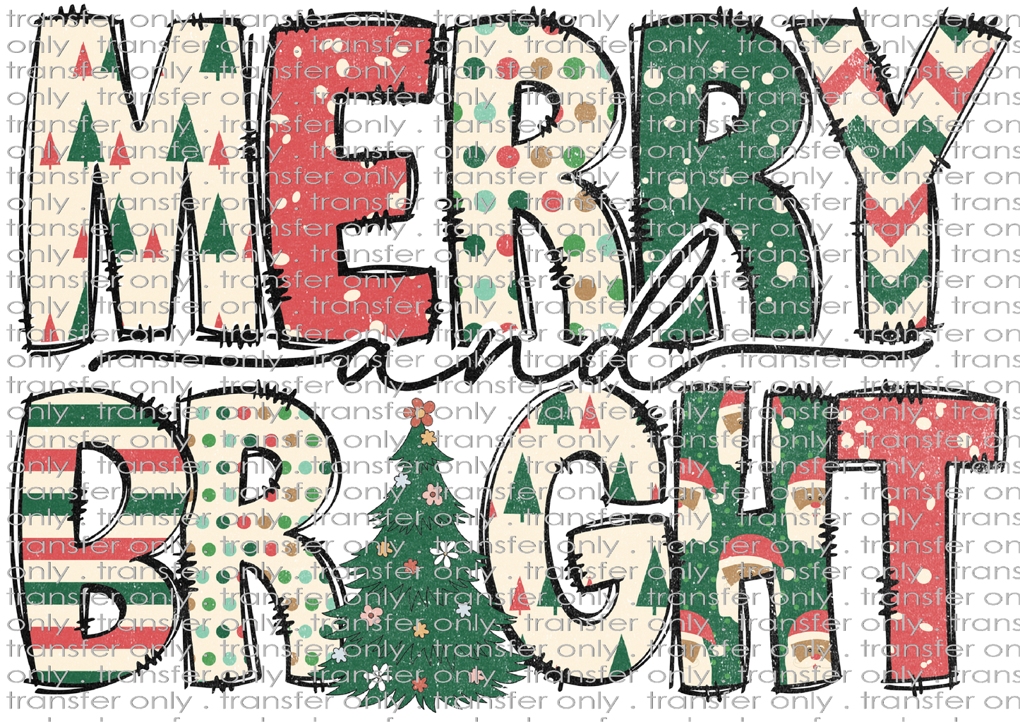 CHR 996 Merry and Bright distressed