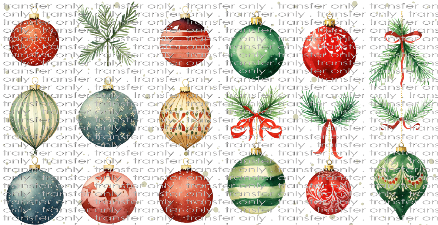 CHR UV 109 Christmas Ornaments UV DTF 16oz Wrap